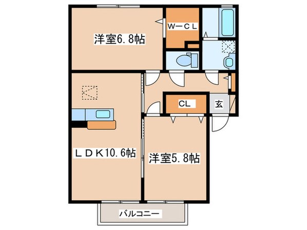 ハイム・Moriの物件間取画像